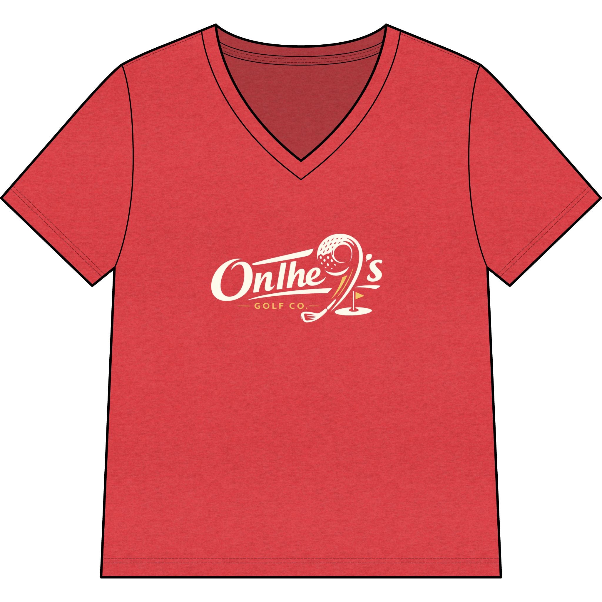 Women’s Relaxed Heather CVC V-Neck Tee