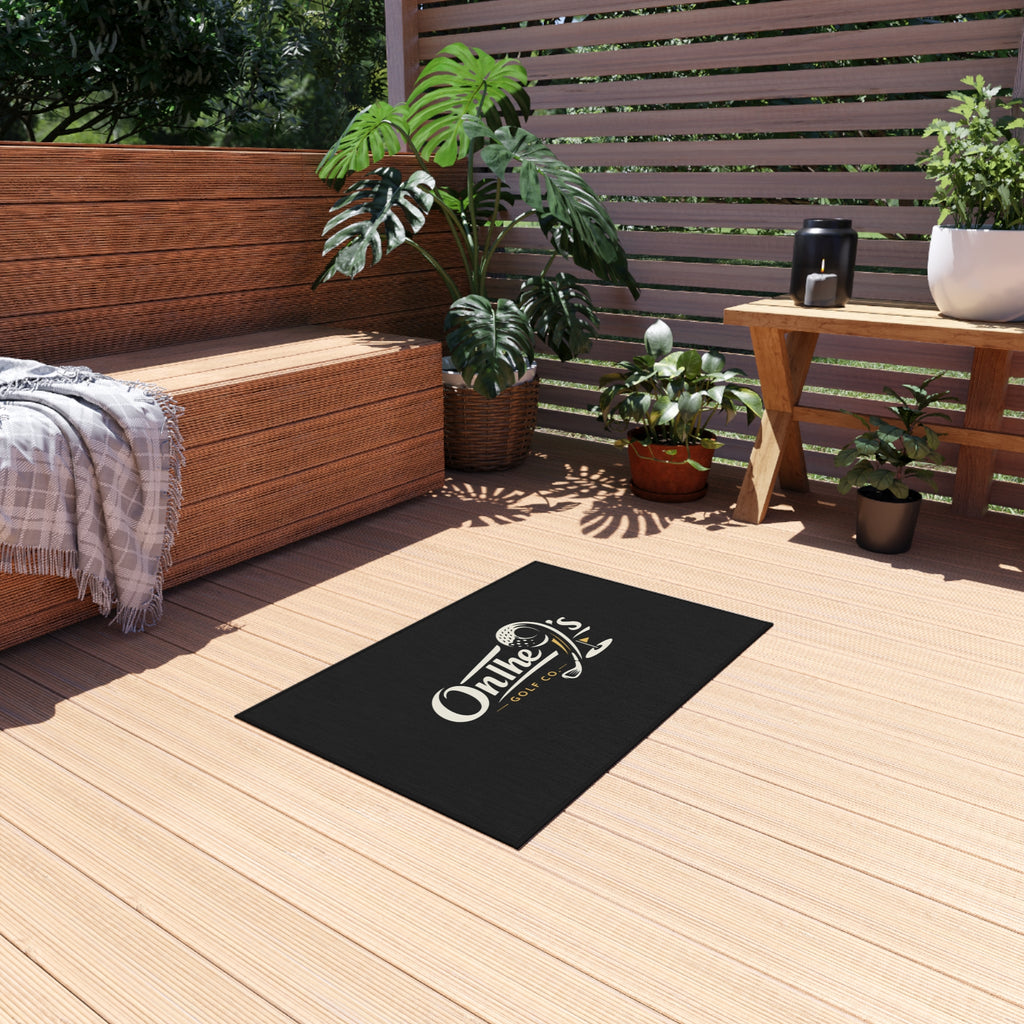 Outdoor Rug — "On the 9's" Golf Logo Outdoor Doormat