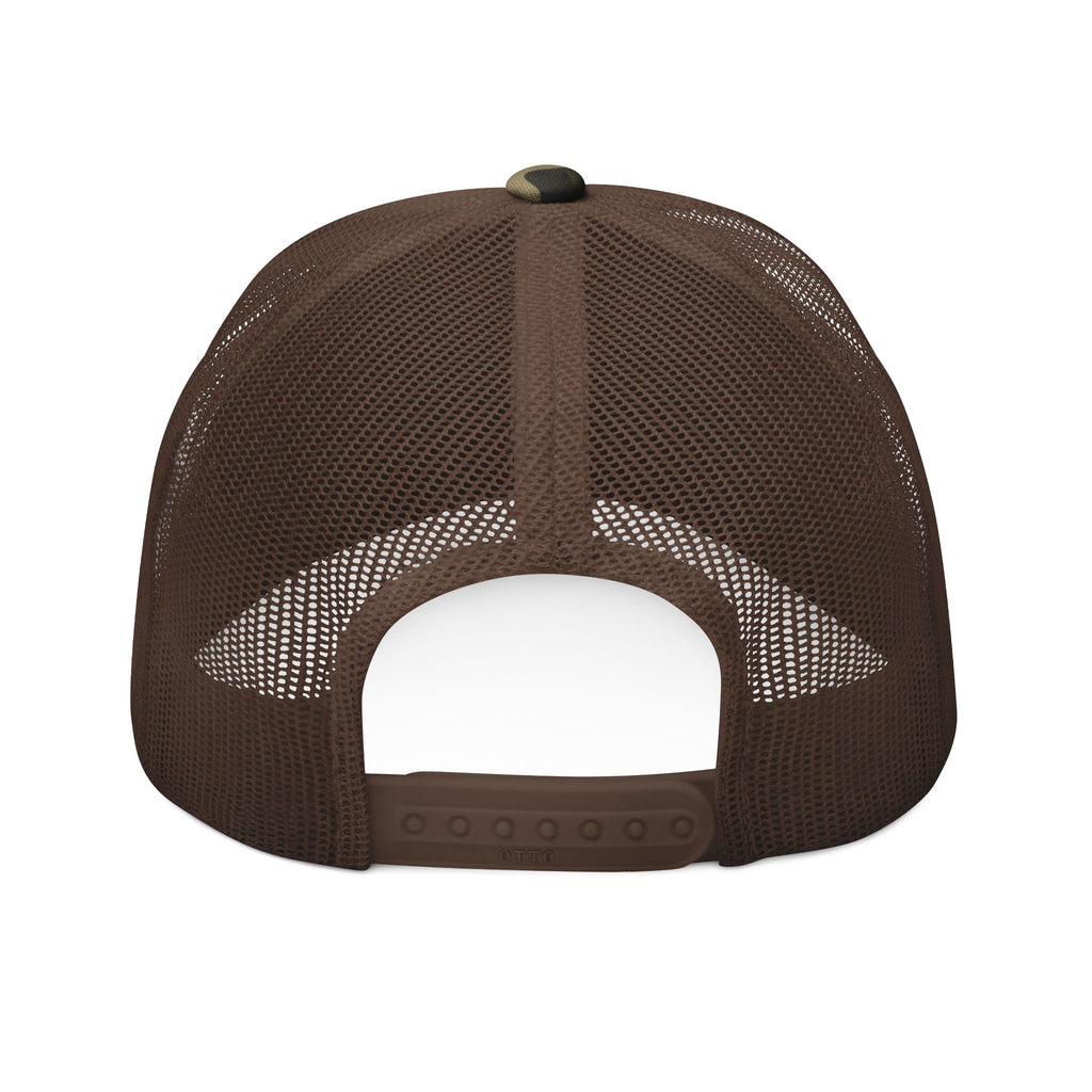 Camo Trucker Hat — "On The 9's" Embroidered Golf Cap