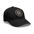 Golf Leather Patch Dad Hat — "On The Nines" Round Logo