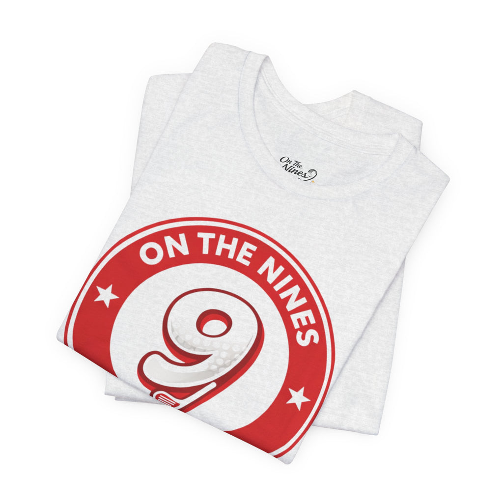 On The Nines Golf Tee – Vintage Red 9 Logo T-Shirt