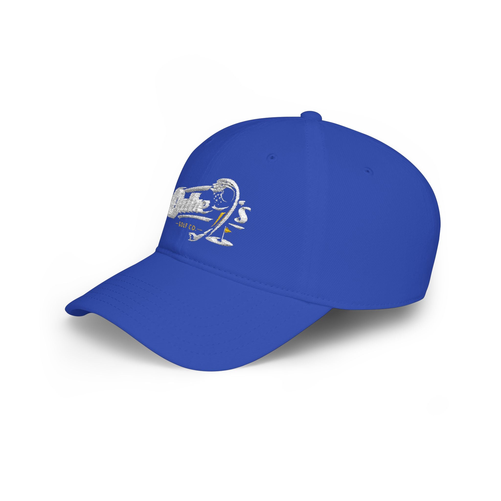 On The 9's Golf Low Profile Baseball Cap - Embroidered Red Golf Hat